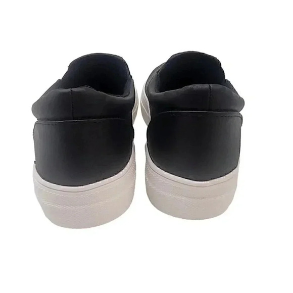 BUY ONE GET ONE FREE Soda Croft Slip-on Fashion Sneaker Black PU - Size 10 - Picture 5 of 6